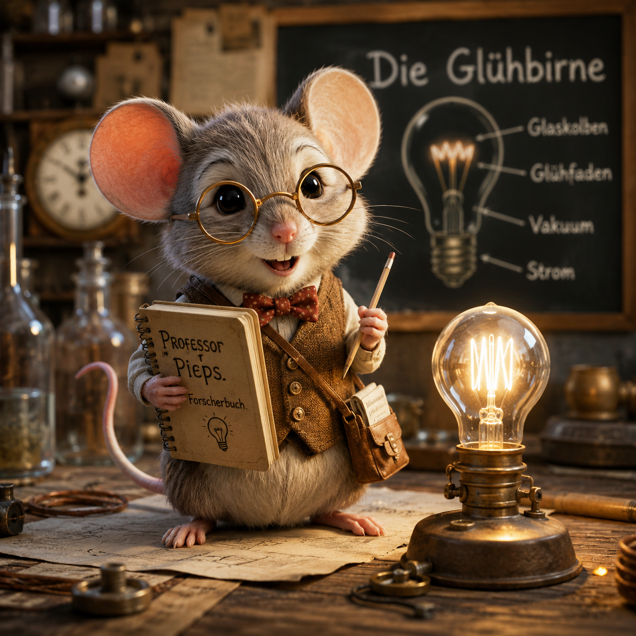 Du betrachtest gerade Professor Pieps – Die Glühbirne und das Licht in der Dunkelheit