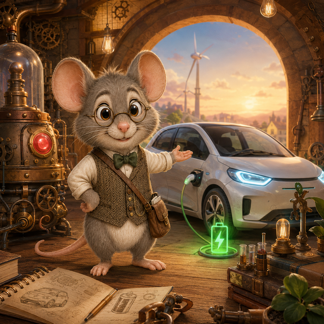 Du betrachtest gerade Professor Pieps – Das Elektroauto mit dem Riesen Handy Akku
