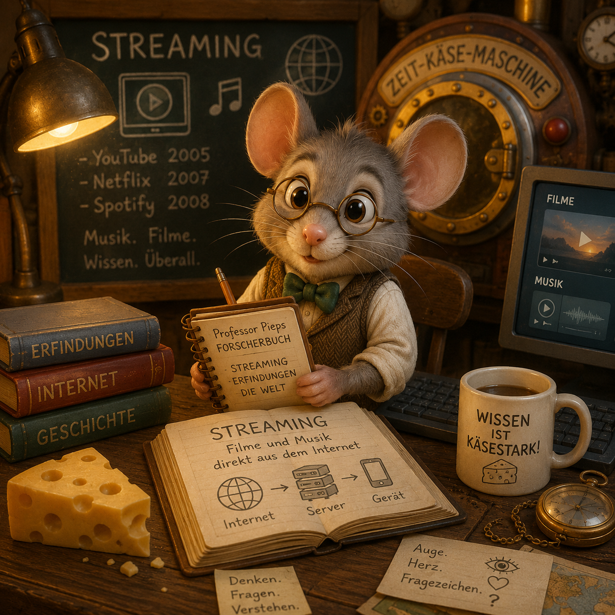 Mehr über den Artikel erfahren Professor Pieps – Streaming: Das kleine Lied aus dem Internet