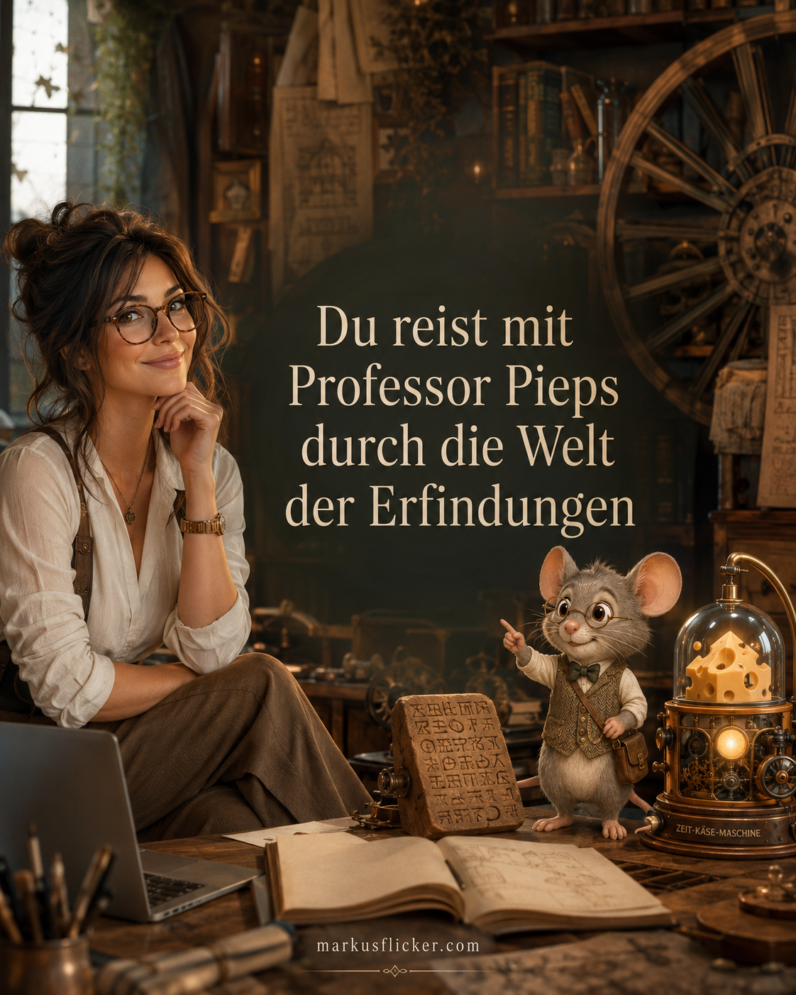 Professor Pieps – Zeitreisemaus mit über 60 Erfindungen: Eine spannende Zeitreise zu Rad, Schrift, Buchdruck und Internet Professor Pieps – Zeitreisemaus der Erfindungen: Eine spannende Zeitreise zu Rad, Schrift, Buchdruck und Internet