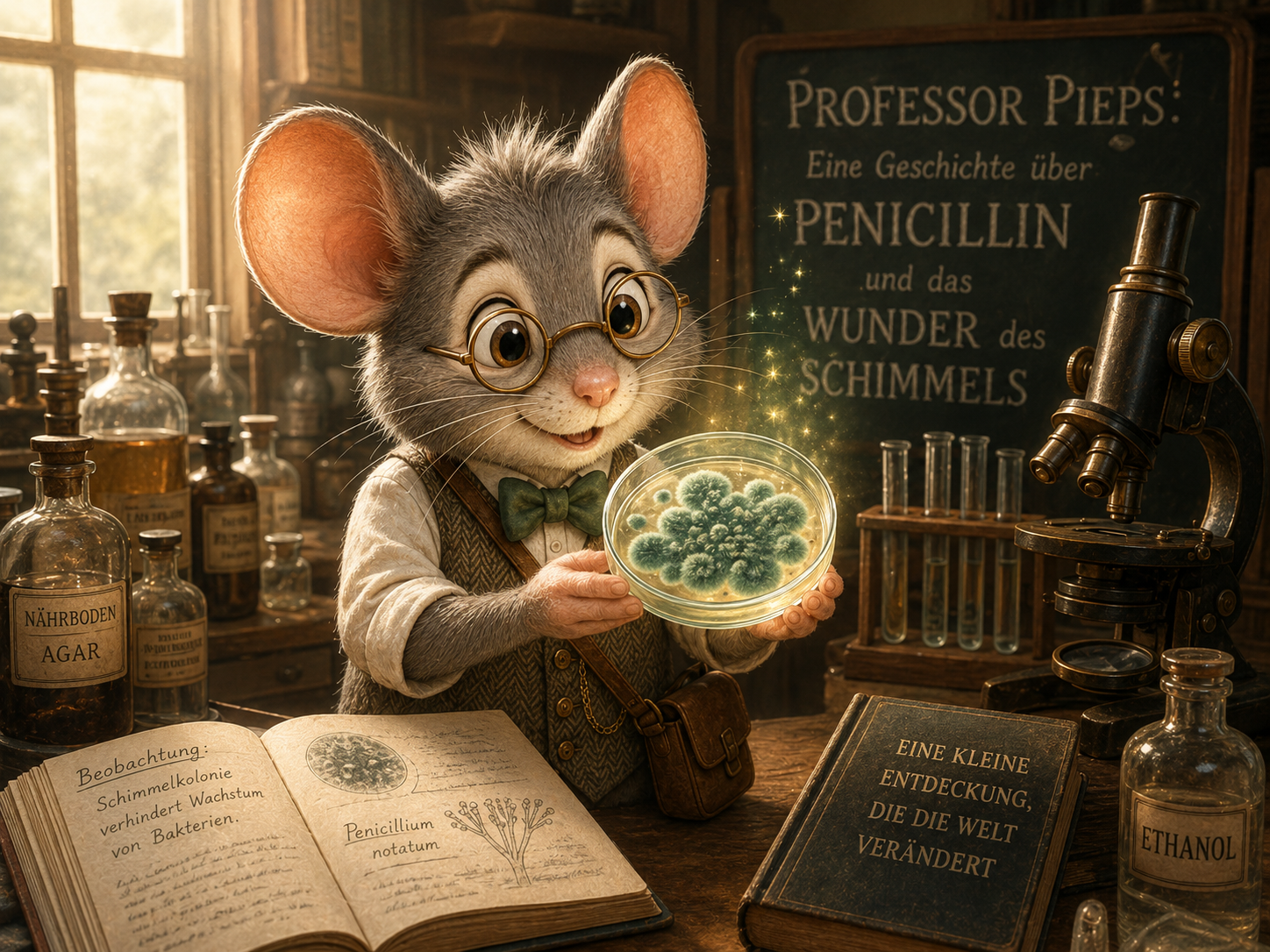 Professor Pieps: Eine Geschichte über Penicillin und das Wunder des Schimmels Professor Pieps: Eine Geschichte über Penicillin und das Wunder des Schimmels