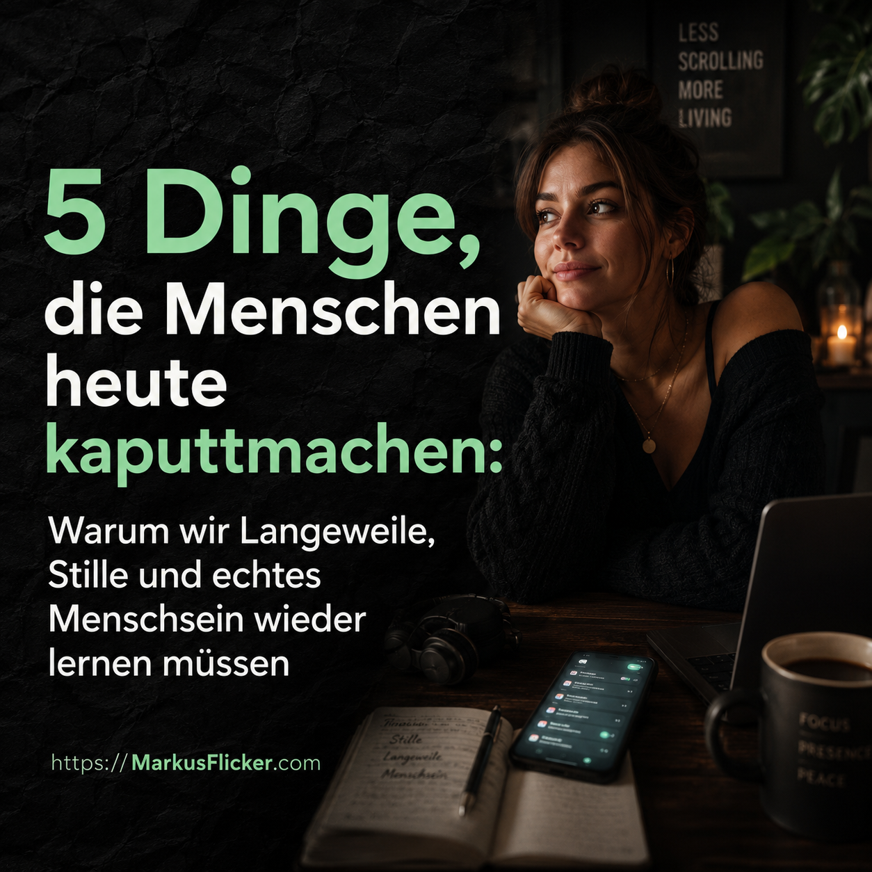Du betrachtest gerade 5 Dinge, die Menschen heute kaputtmachen: Warum wir Langeweile, Stille und echtes Menschsein wieder lernen müssen