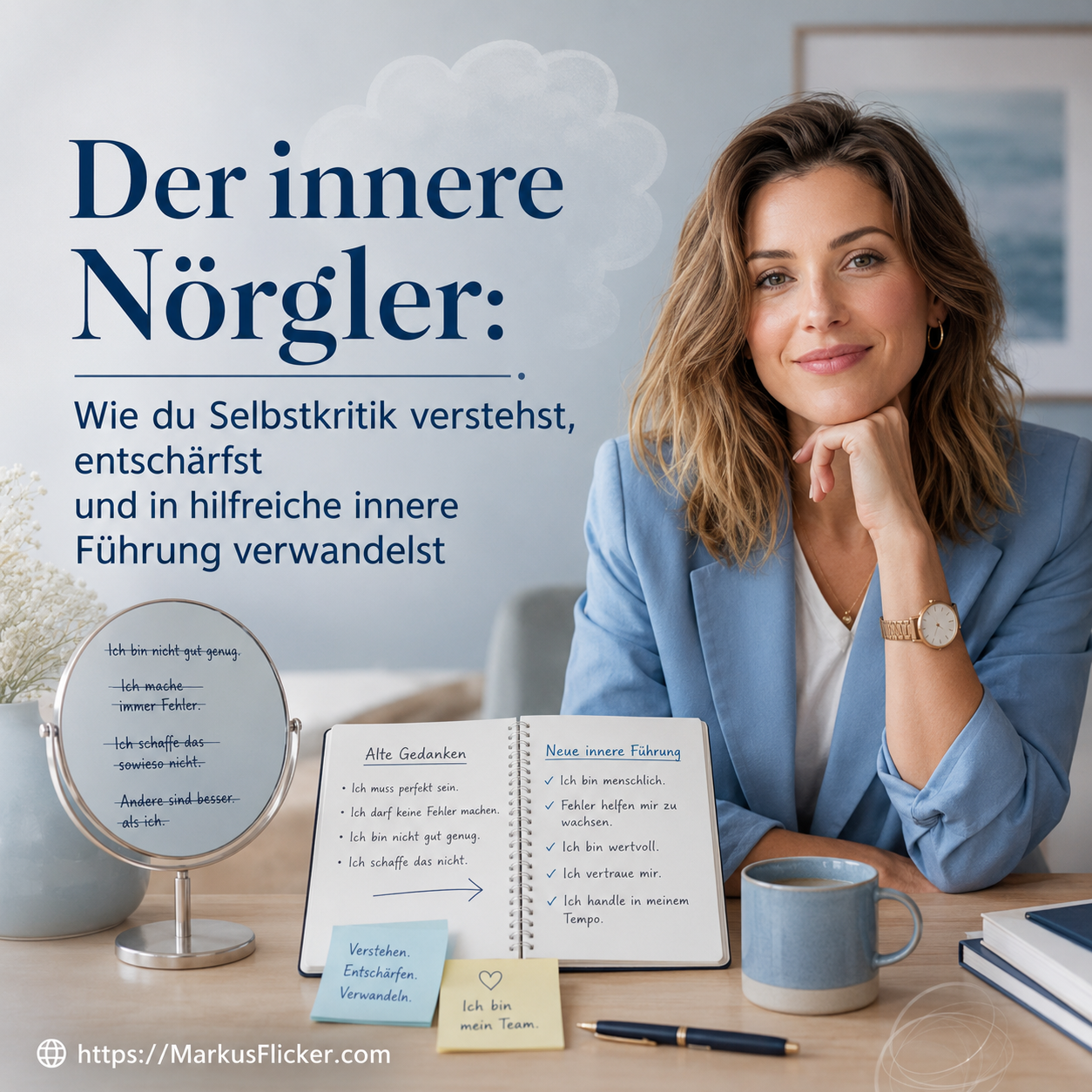 Mehr über den Artikel erfahren Der innere Nörgler: Wie du Selbstkritik verstehst, entschärfst und in hilfreiche innere Führung verwandelst