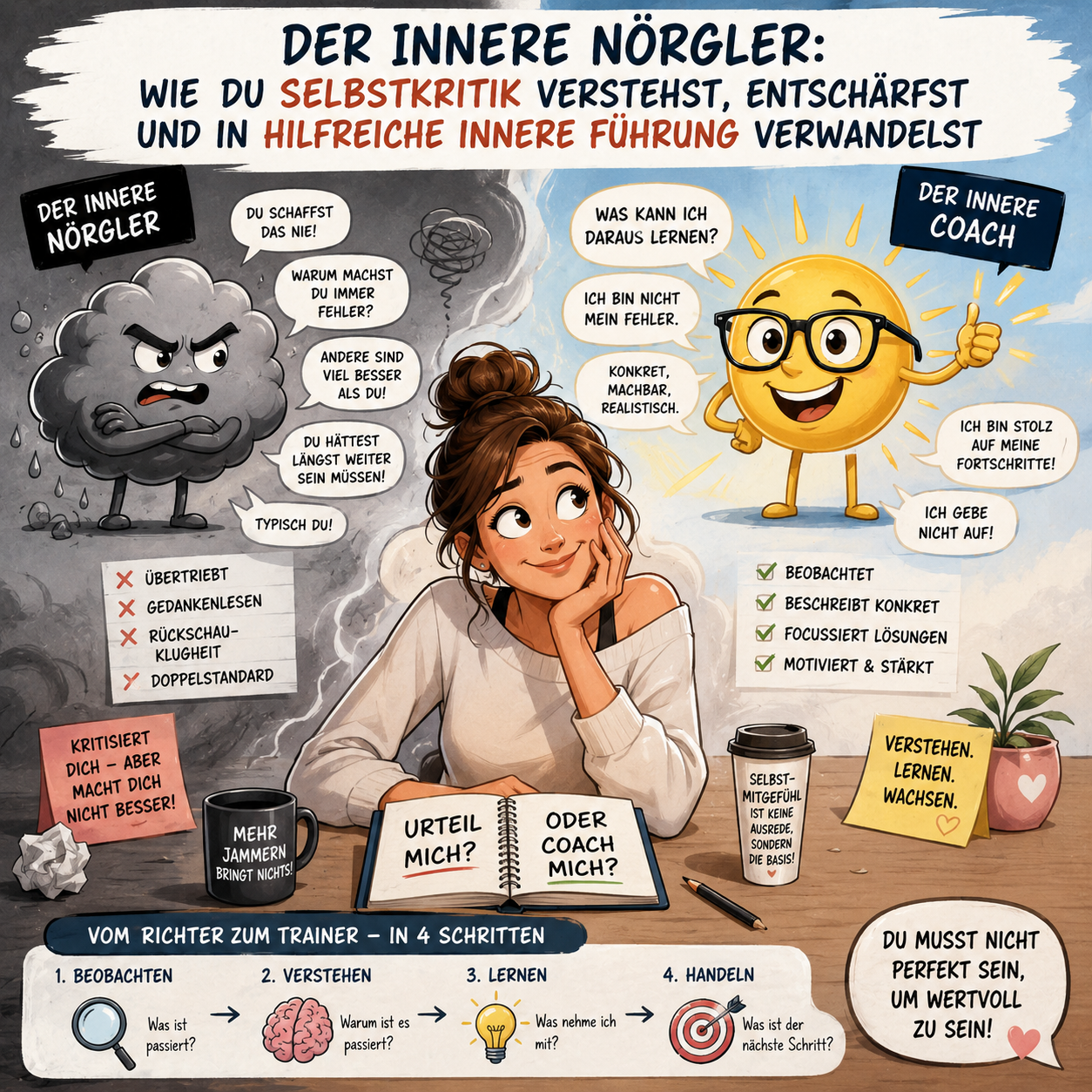 Der innere Nörgler: Wie du Selbstkritik verstehst, entschärfst und in hilfreiche innere Führung verwandelst Der innere Nörgler: Wie du Selbstkritik verstehst, entschärfst und in hilfreiche innere Führung verwandelst