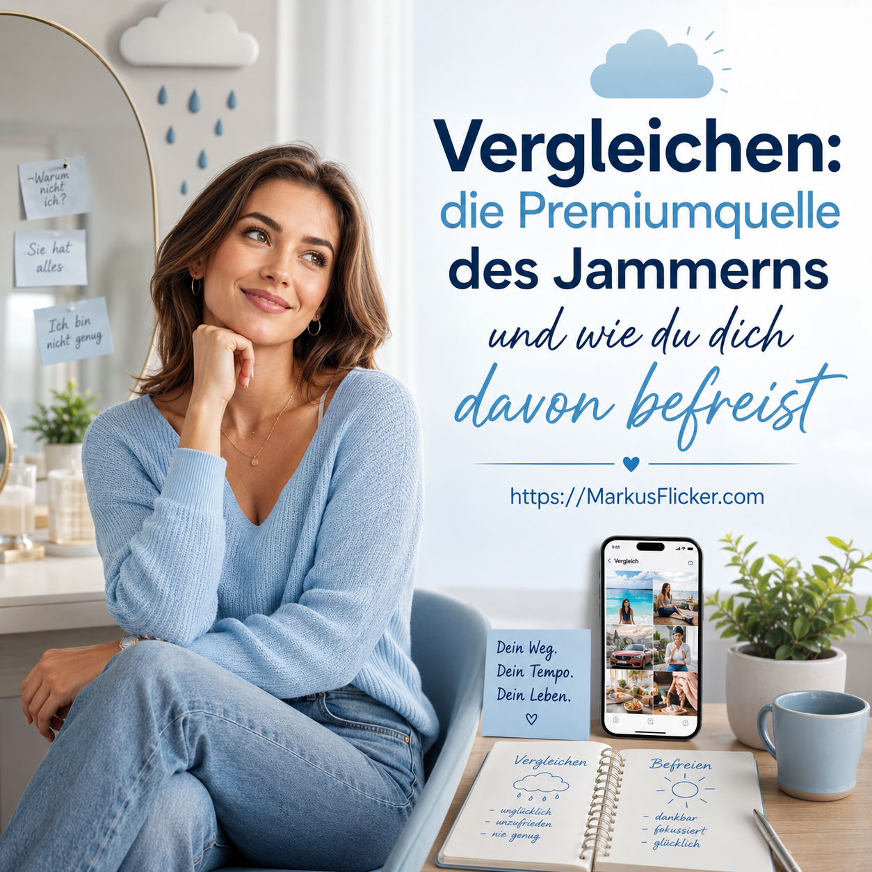 Mehr über den Artikel erfahren Vergleichen: die Premiumquelle des Jammerns und wie du dich davon befreist