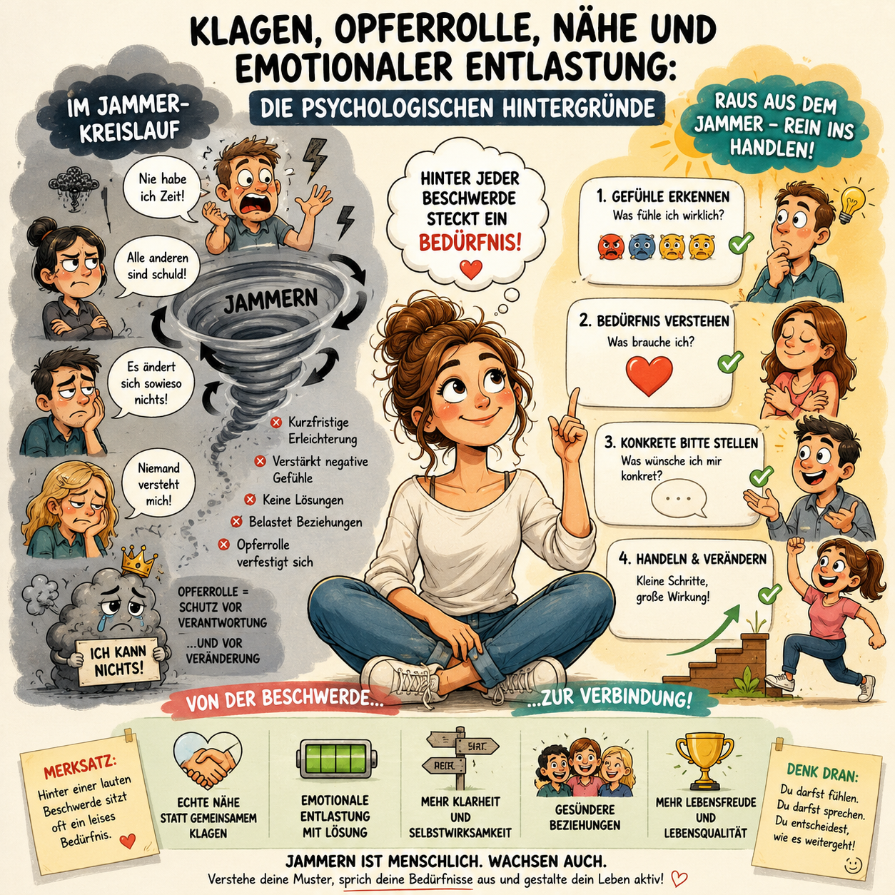 Klagen, Opferrolle, Nähe und emotionaler Entlastung: Die psychologischen Hintergründe Klagen, Opferrolle, Nähe und emotionaler Entlastung: Die psychologischen Hintergründe