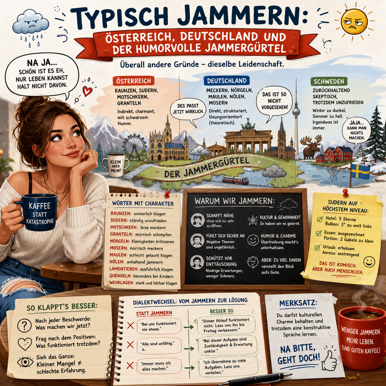 Typisch jammern: Österreich, Deutschland und der humorvolle Jammergürtel Typisch jammern: Österreich, Deutschland und der humorvolle Jammergürtel