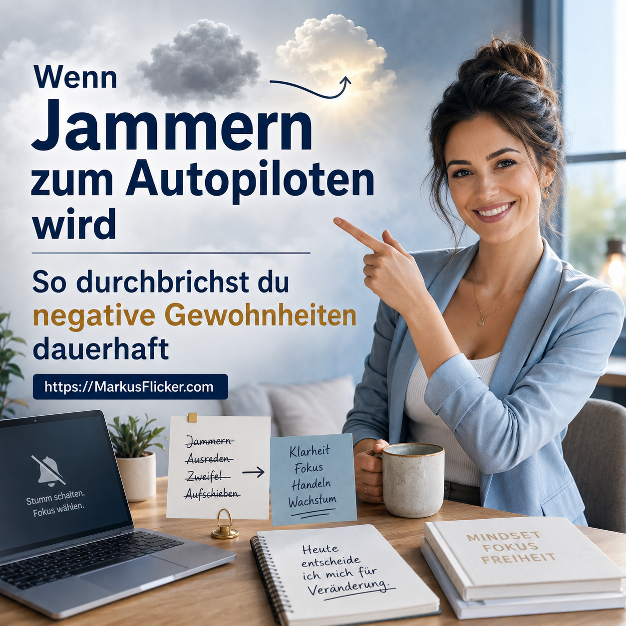 Mehr über den Artikel erfahren Wenn Jammern zum Autopiloten wird: So durchbrichst du negative Gewohnheiten dauerhaft