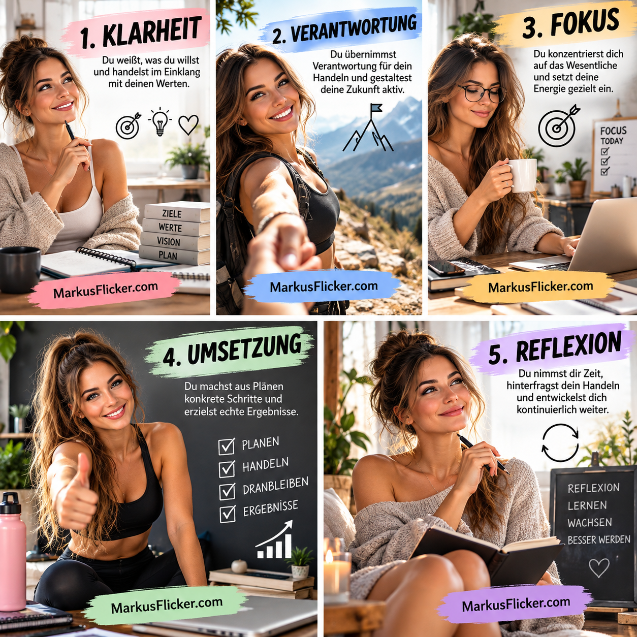 Die 5 Grundpfeiler wirksamen Handelns im Alltag und Business Die 5 Grundpfeiler wirksamen Handelns im Alltag und Business