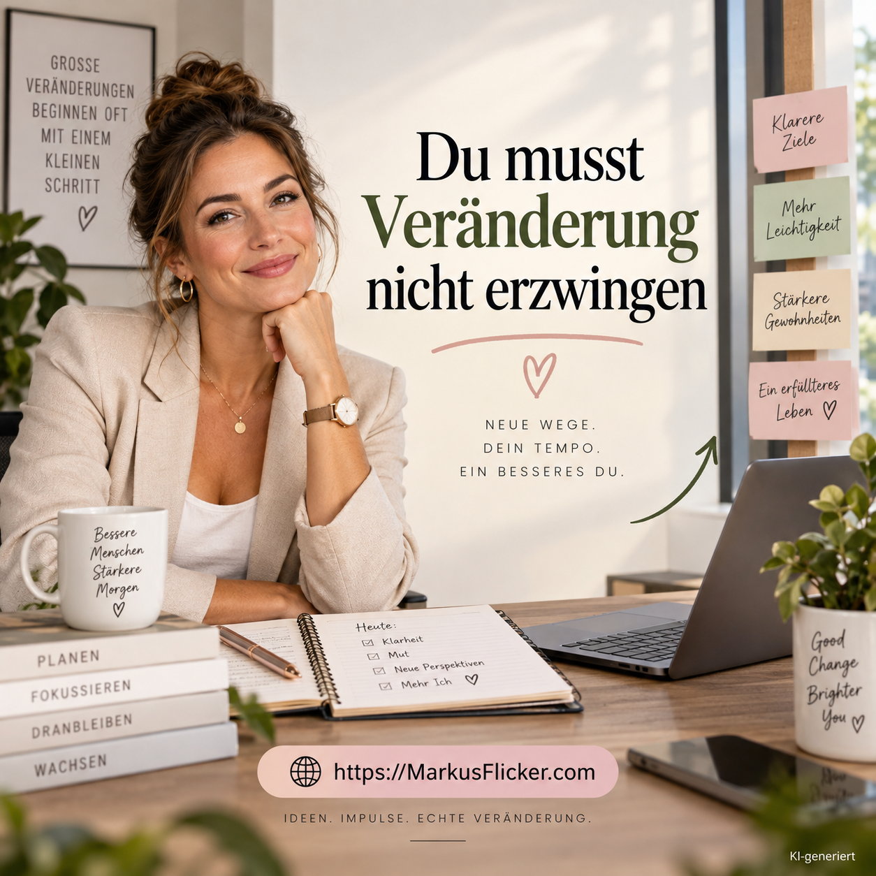 Veränderung gestalten statt erzwingen – wie du Wandel im Business und privat effektiv organisierst Veränderung gestalten statt erzwingen – wie du Wandel im Business und privat effektiv organisierst