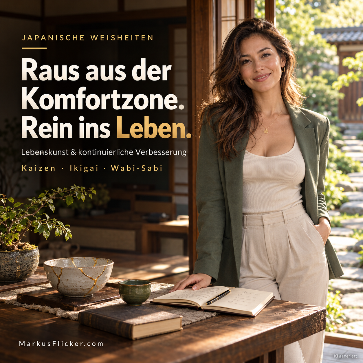 Mehr über den Artikel erfahren Ähnliche oder vergleichbare Konzepte aus anderen Kulturen oder Epochen. Japanische Weisheiten und Techniken. Konzepte für Erfolg. Raus aus der Komfortzone und rein in das Leben. Lebenskunst und kontinuierliche Verbesserung im Alltag.