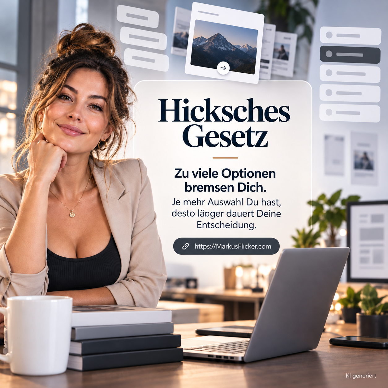 Hicksche Gesetz: Wie das Hick-Hyman-Gesetz deine Entscheidungen, dein UX Design und deine Website erfolgreicher macht
