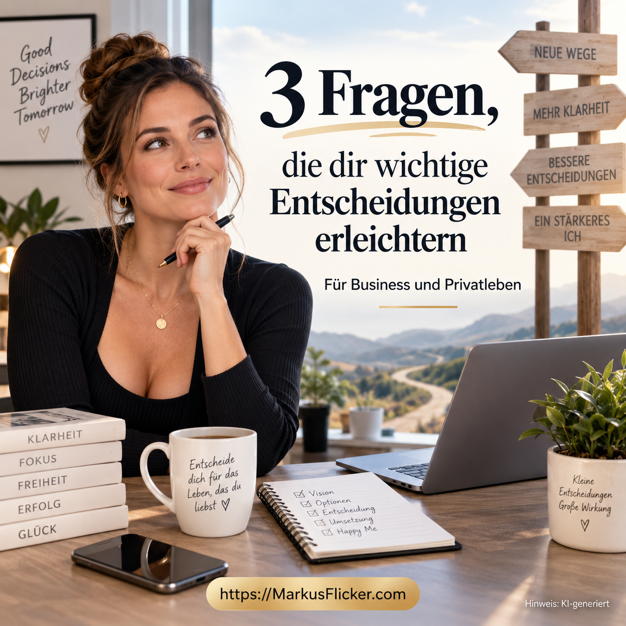 Die 3 Fragen, die jede wichtige Entscheidung vereinfachen. Effektiv organisiert im Business und im Privatleben Die 3 Fragen, die jede wichtige Entscheidung vereinfachen. Effektiv organisiert im Business und im Privatleben